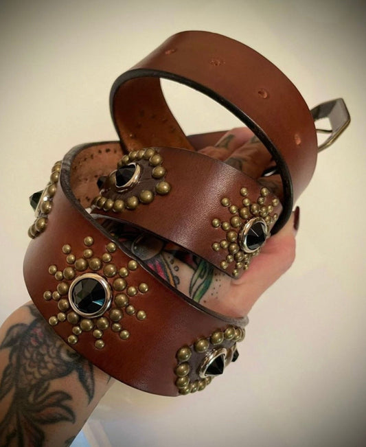 Pasadena studded and jeveled belt